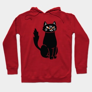 Spooky Black Cat Halloween Hoodie